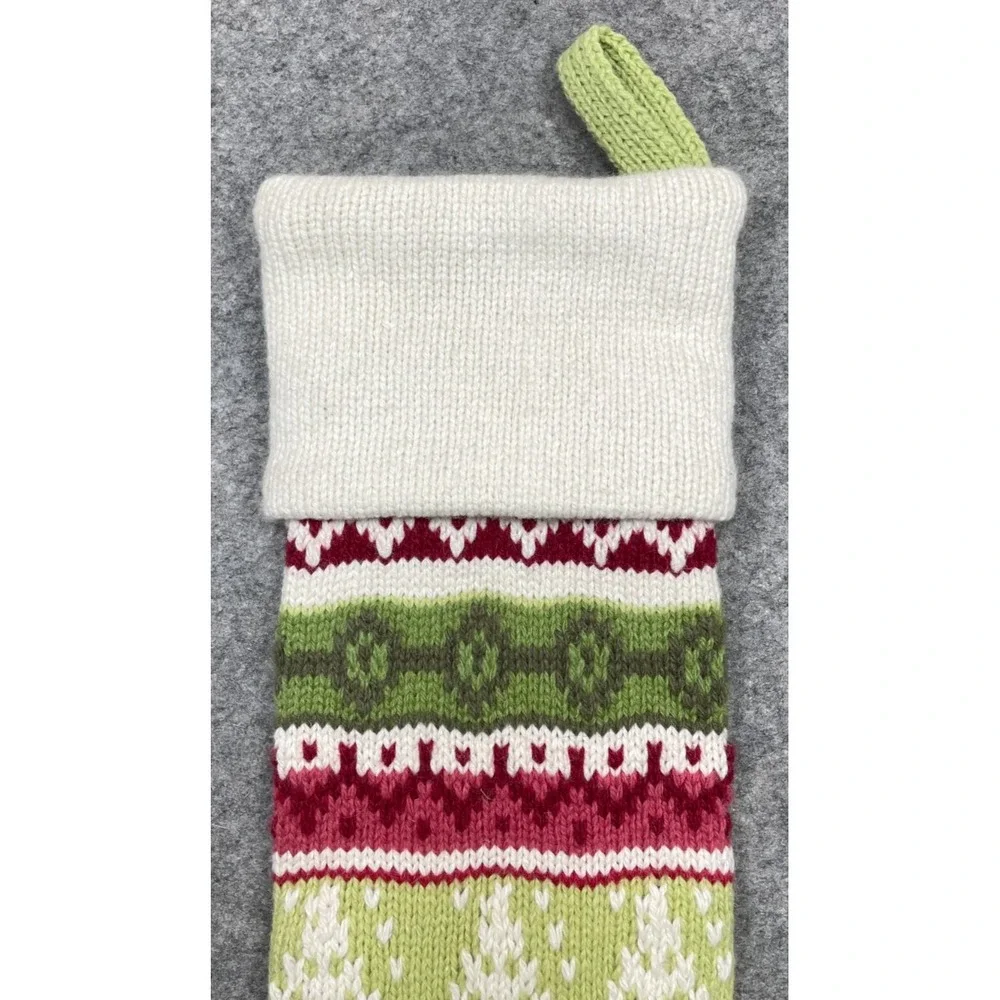 Pottery Barn Kids Classic Fair Isle Christmas Stocking Multicolor Large 28